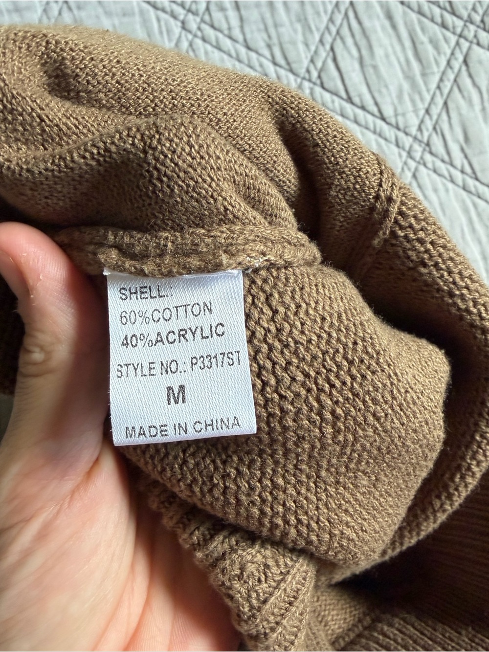 Roolee Cream and Brown Striped Knit Top with Pocket - Picture 9 of 15
